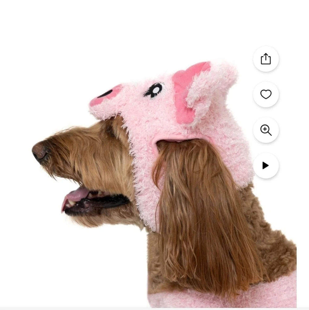 Adorable Pink‎ Pig Dog Costume Size Large / XL